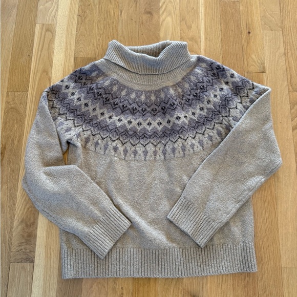 Talbots Haven Well Within Organic Cotton Blend Fairisle Sweater Retail $148 XS - Picture 15 of 16